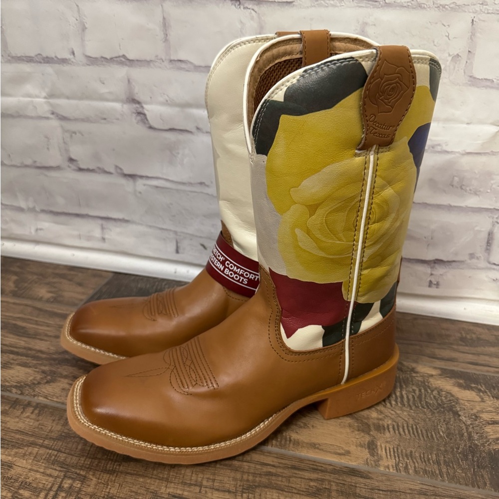 Twisted X Olivia Bennett 9B‎ Decatur Texas Western Tech X Boots Rose WXTR003 New